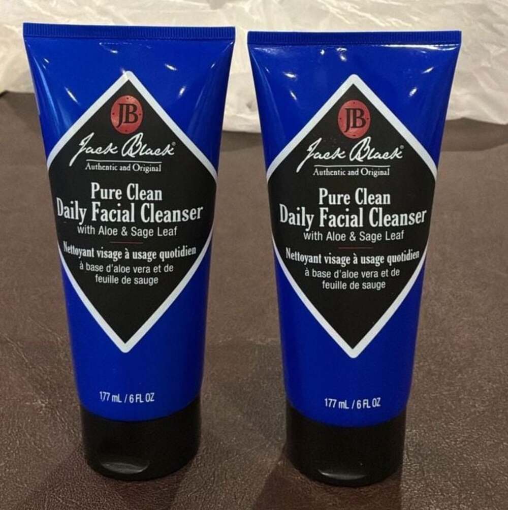 2 pack Jack Black Pure Clean Daily Facial Cleanser with Aloe & Sage Leaf 6 oz ea